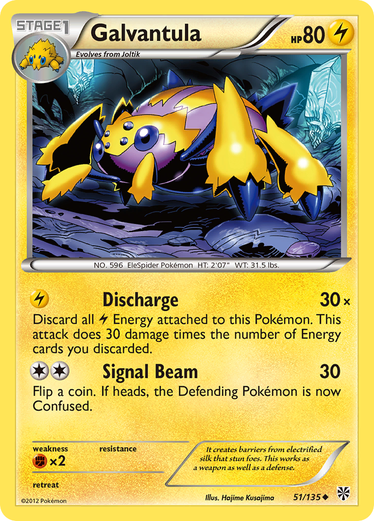 Galvantula (51/135) [Black & White: Plasma Storm] | Total Play
