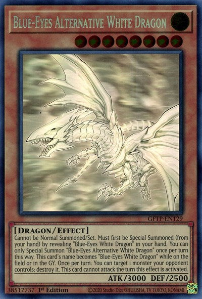 Blue-Eyes Alternative White Dragon [GFTP-EN129] Ghost Rare | Total Play