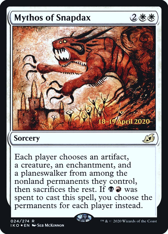 Mythos of Snapdax [Ikoria: Lair of Behemoths Prerelease Promos] | Total Play