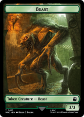 Human Rogue // Beast Double-Sided Token [Doctor Who Tokens] | Total Play
