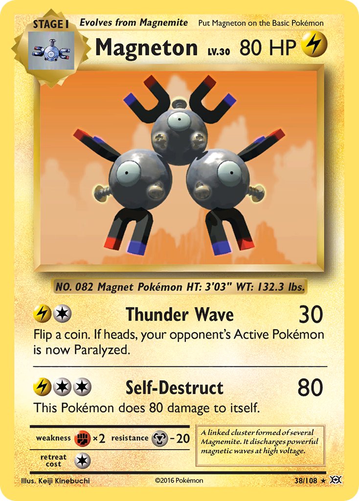 Magneton (38/108) (Theme Deck Exclusive) [XY: Evolutions] | Total Play