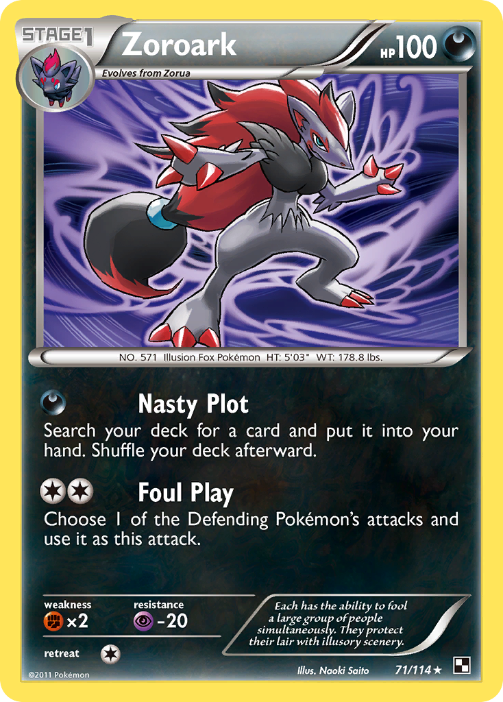 Zoroark (71/114) [Black & White: Base Set] | Total Play