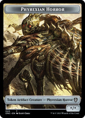 Phyrexian Wurm // Phyrexian Horror Double-Sided Token [Phyrexia: All Will Be One Commander Tokens] | Total Play