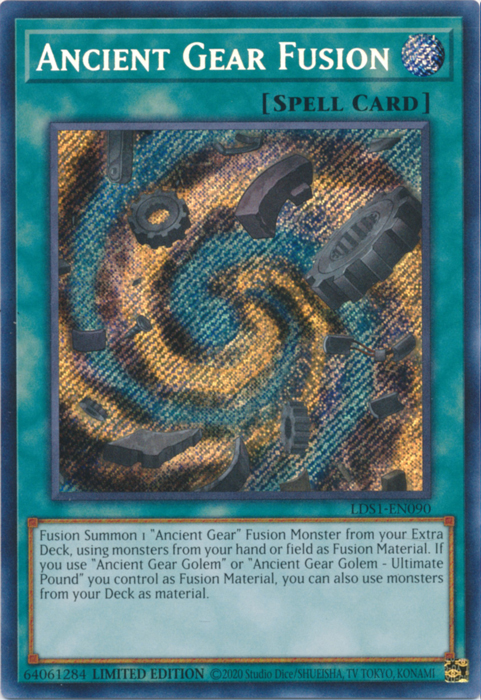Ancient Gear Fusion [LDS1-EN090] Secret Rare | Total Play