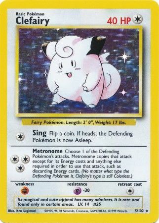 Clefairy (5/102) [Base Set Unlimited] | Total Play