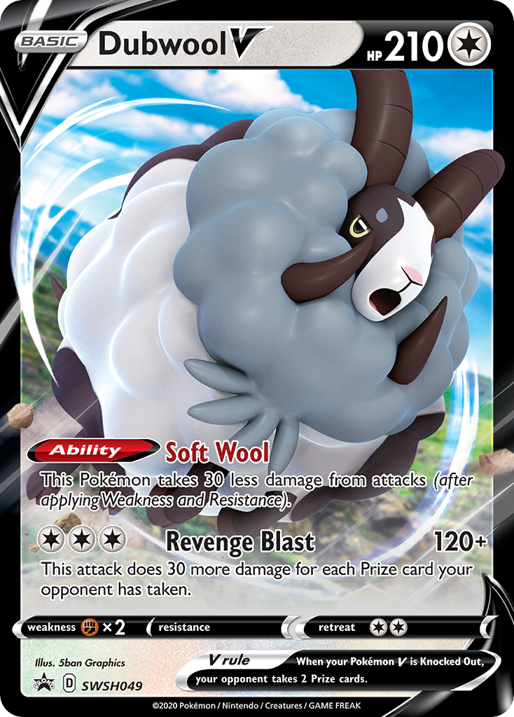 Dubwool V (SWSH049) (Jumbo Card) [Sword & Shield: Black Star Promos] | Total Play