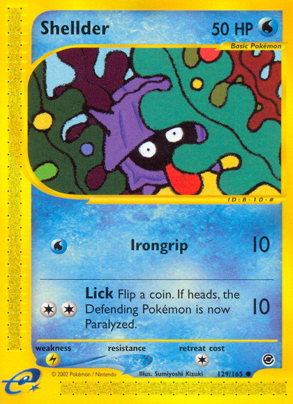 Shellder (129/165) [Expedition: Base Set] | Total Play