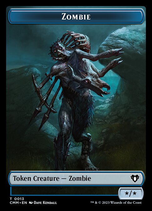 Human Soldier // Zombie (0013) Double-Sided Token [Commander Masters Tokens] | Total Play