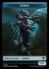 Human Soldier // Zombie (0013) Double-Sided Token [Commander Masters Tokens] | Total Play