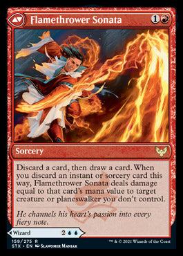 Torrent Sculptor // Flamethrower Sonata [Strixhaven: School of Mages] | Total Play