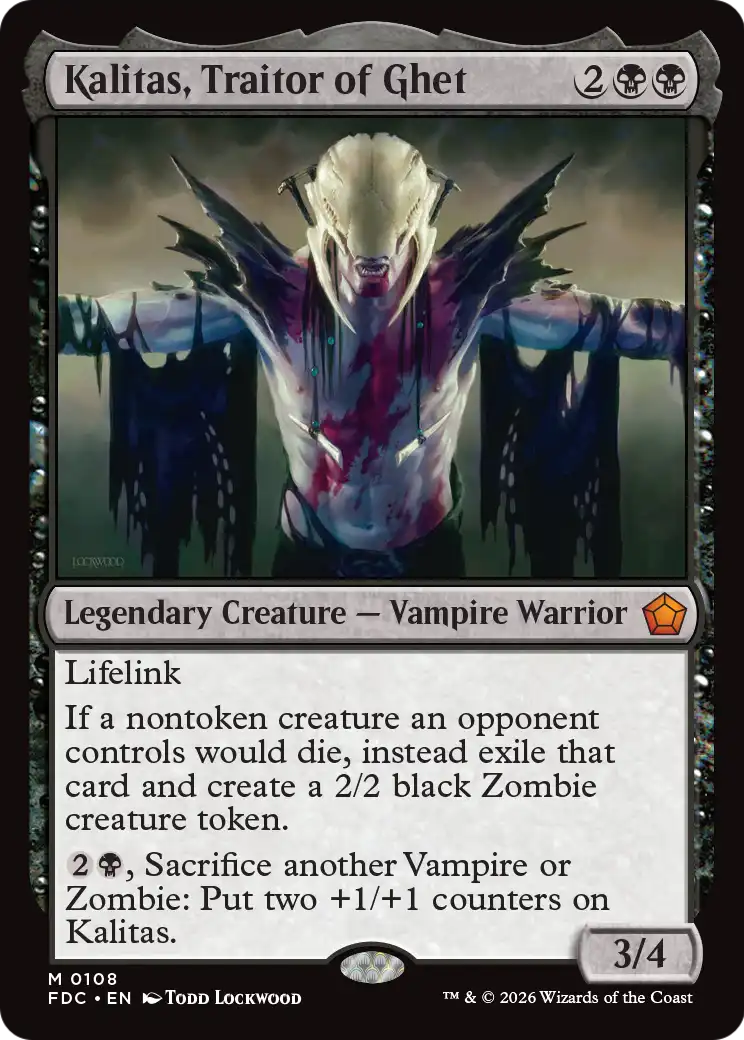 Kalitas, Traitor of Ghet [Foundations Commander] | Total Play
