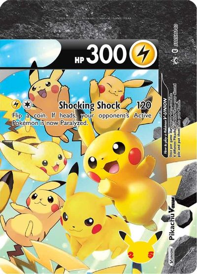 Pikachu V-UNION (SWSH140) (Celebrations) [Sword & Shield: Black Star Promos] | Total Play
