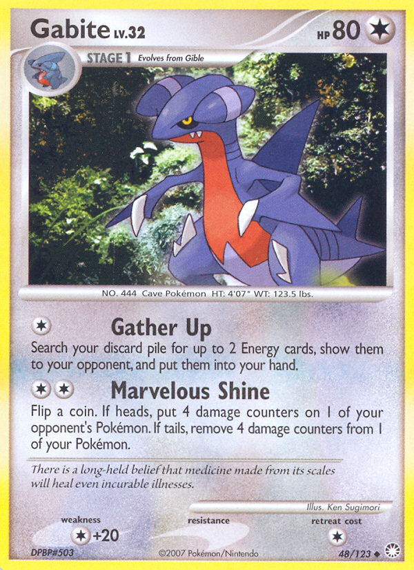 Gabite (48/123) [Diamond & Pearl: Mysterious Treasures] | Total Play