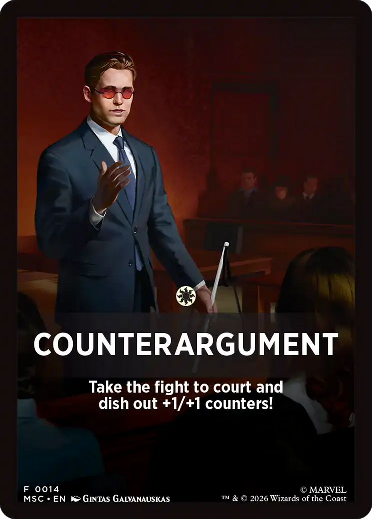 Counterargument Theme Card [Marvel Super Heroes Commander] | Total Play