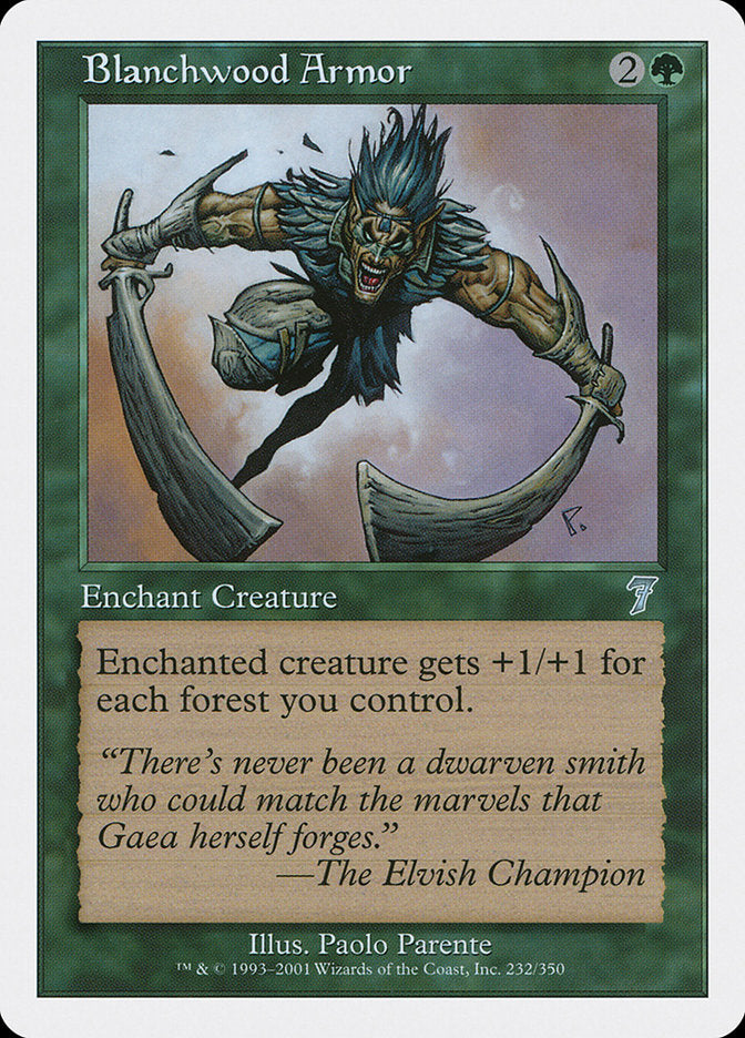 Blanchwood Armor [Seventh Edition] | Total Play