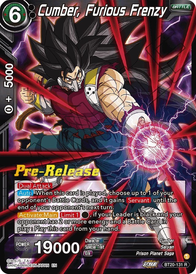 Cumber, Furious Frenzy (BT20-131) [Power Absorbed Prerelease Promos] | Total Play