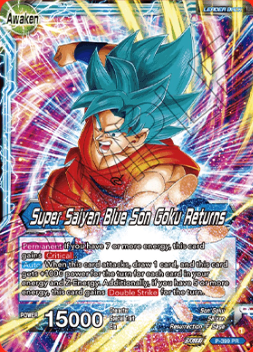 Son Goku // Super Saiyan Blue Son Goku Returns (P-399) [Promotion Cards] | Total Play