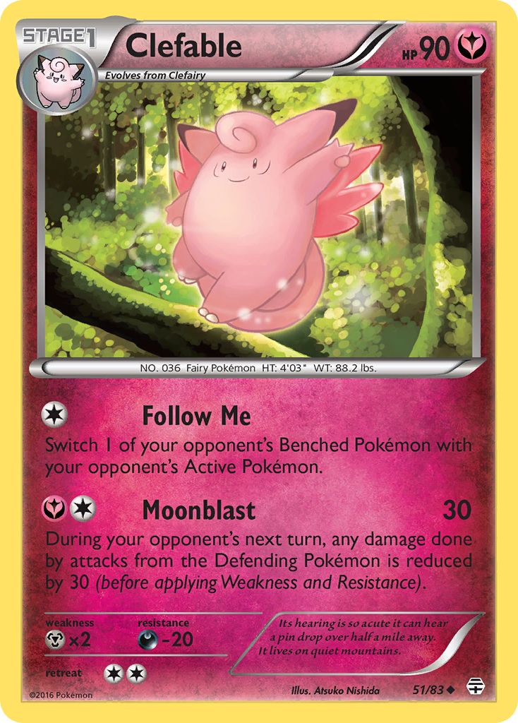 Clefable (51/83) [XY: Generations] | Total Play
