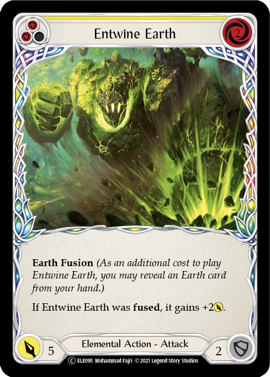Entwine Earth (Yellow) [U-ELE095] (Tales of Aria Unlimited)  Unlimited Rainbow Foil | Total Play
