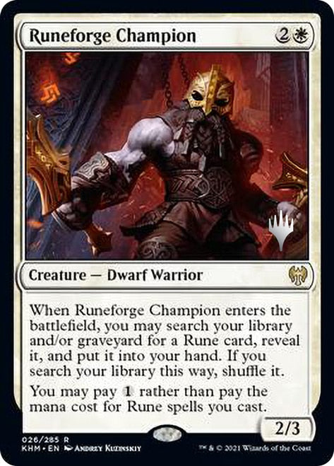 Runeforge Champion (Promo Pack) [Kaldheim Promos] | Total Play