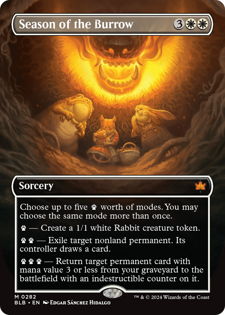 Season of the Burrow (Borderless) [Bloomburrow] | Total Play