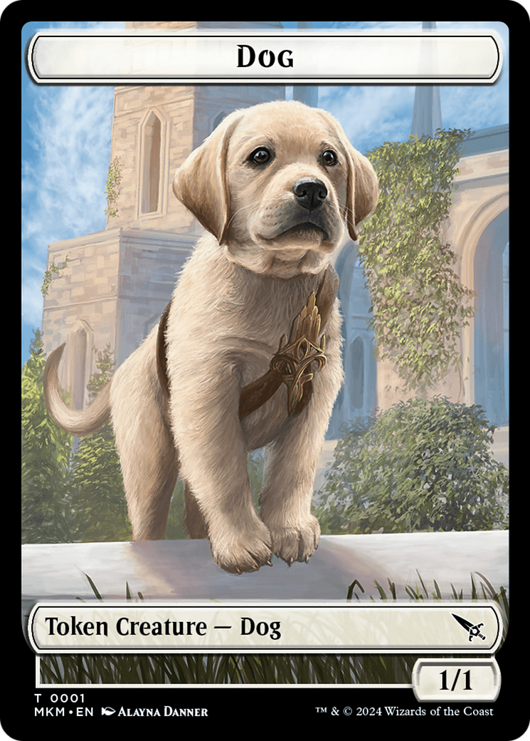 Dog Token [Murders at Karlov Manor Tokens] | Total Play