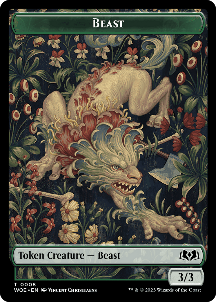 Beast Token [Wilds of Eldraine Tokens] | Total Play