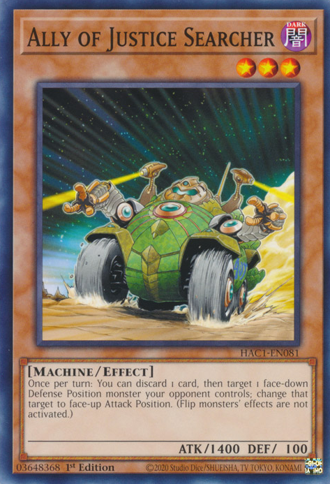 Ally of Justice Searcher [HAC1-EN081] Common | Total Play