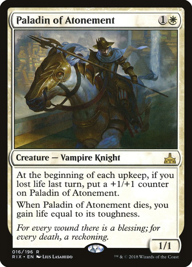 Paladin of Atonement [Rivals of Ixalan] | Total Play
