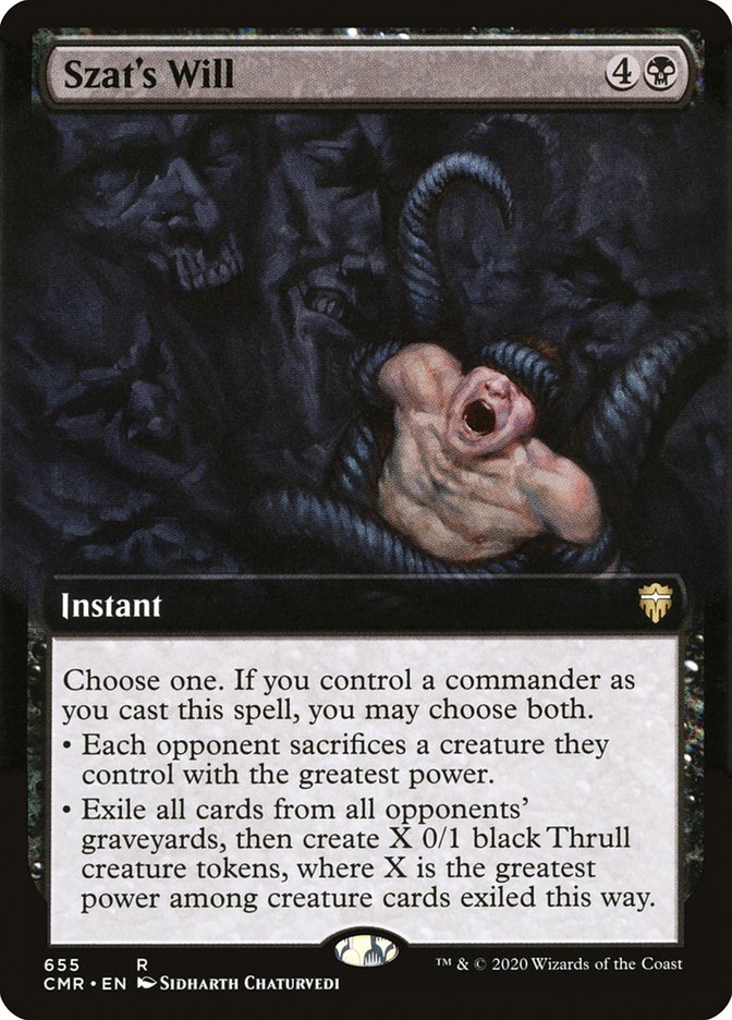 Szat's Will (Extended Art) [Commander Legends] | Total Play
