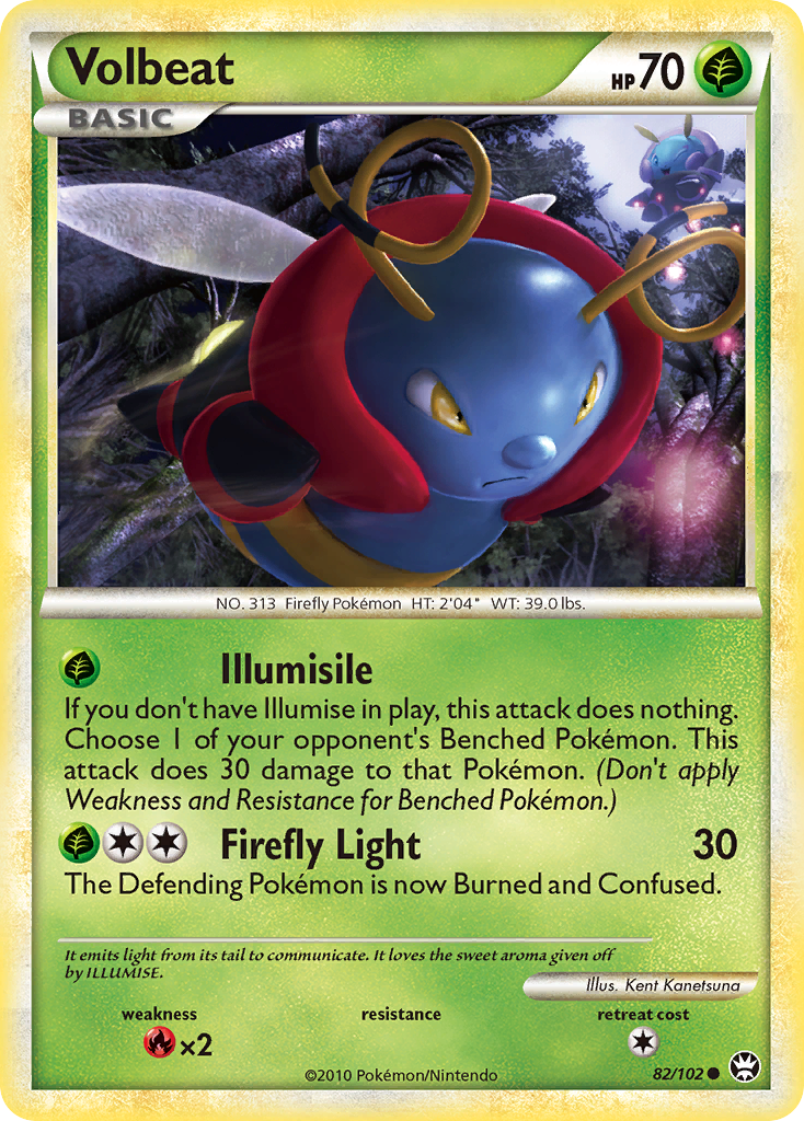 Volbeat (82/102) [HeartGold & SoulSilver: Triumphant] | Total Play