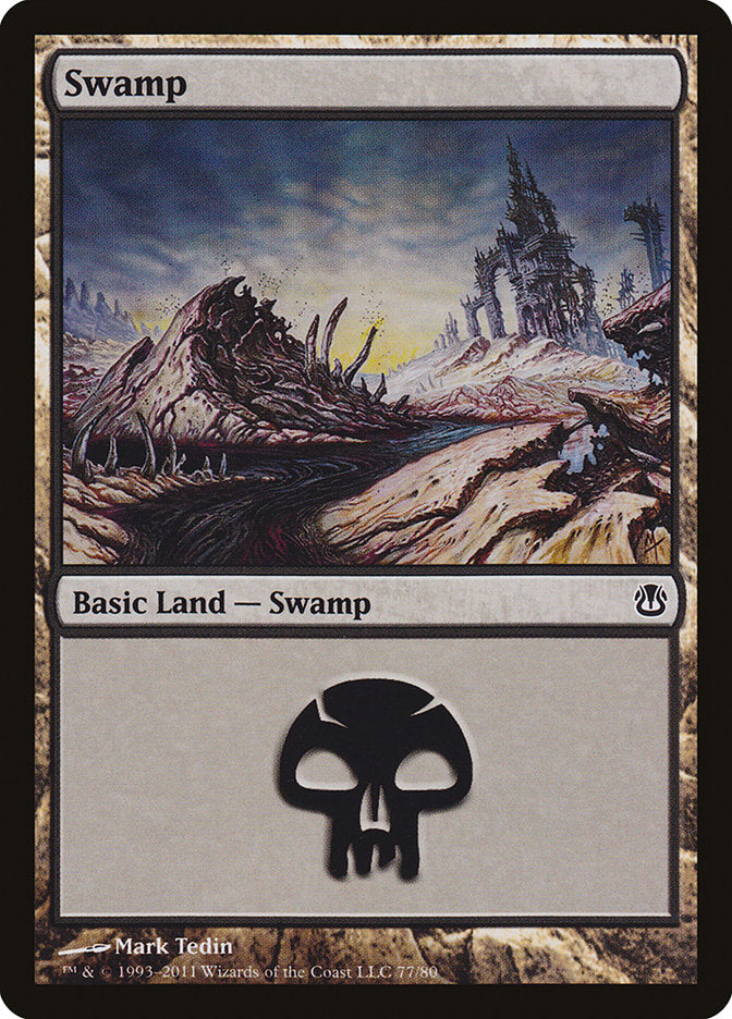 Swamp (77) [Duel Decks: Ajani vs. Nicol Bolas] | Total Play
