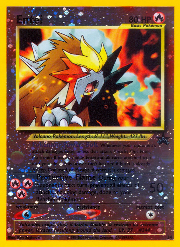 Entei (34) [Wizards of the Coast: Black Star Promos] | Total Play