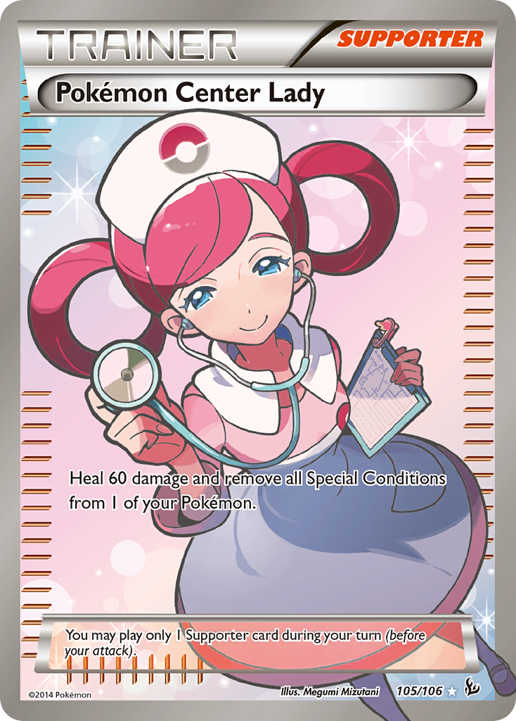 Pokemon Center Lady (105/106) [XY: Flashfire] | Total Play