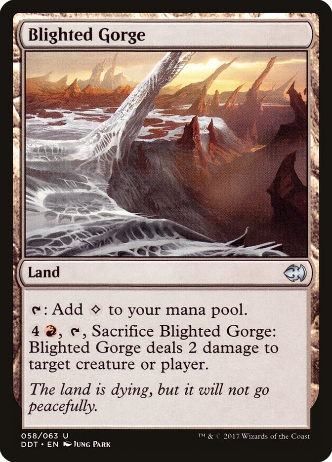Blighted Gorge [Duel Decks: Merfolk vs. Goblins] | Total Play