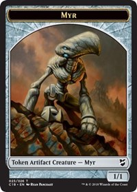 Myr (023) // Thopter (025) Double-Sided Token [Commander 2018 Tokens] | Total Play