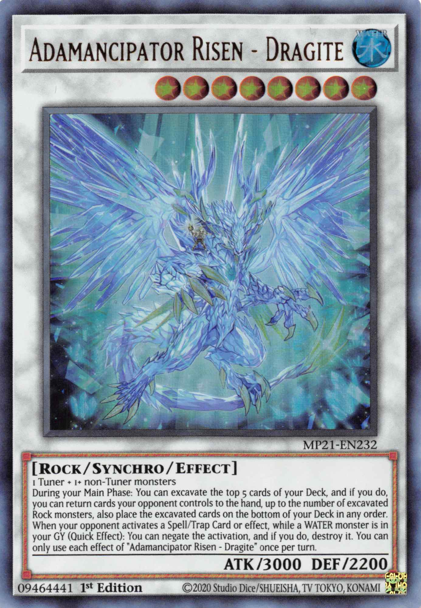 Adamancipator Risen - Dragite [MP21-EN232] Ultra Rare | Total Play