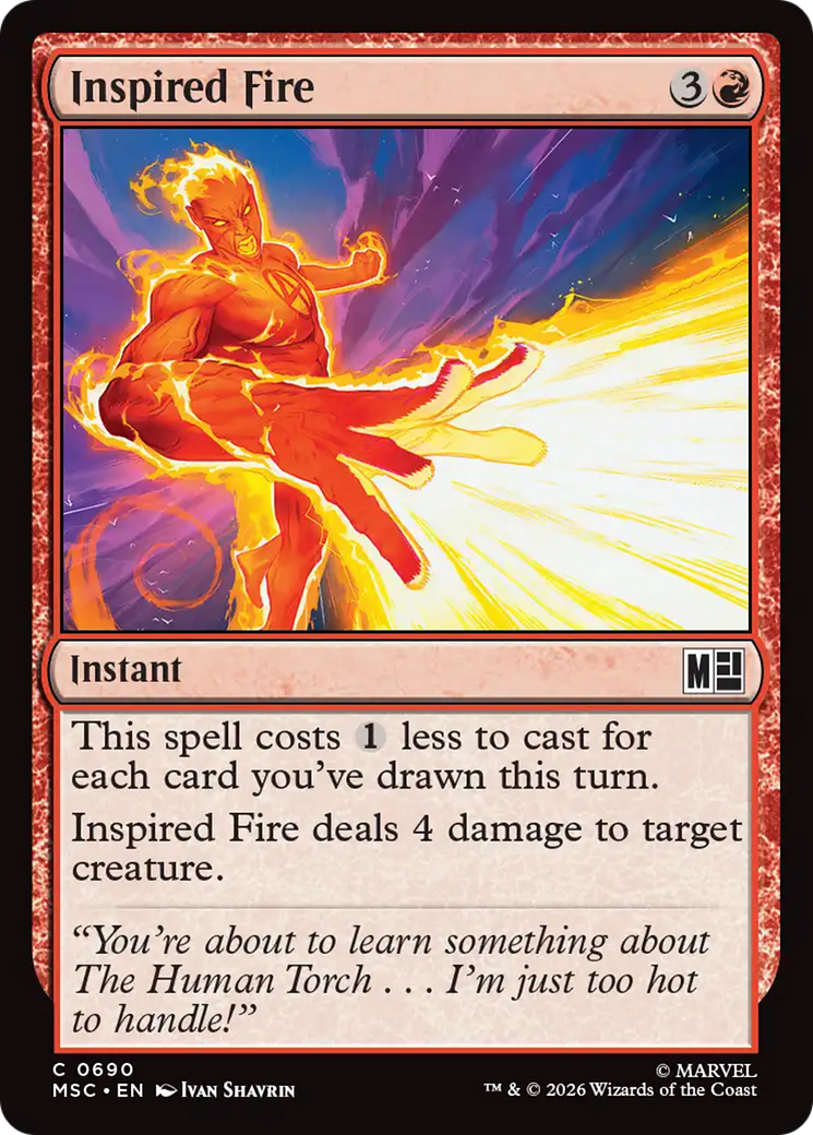 Inspired Fire [Marvel Super Heroes Commander] | Total Play