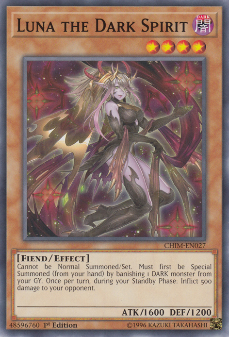Luna the Dark Spirit [CHIM-EN027] Common | Total Play