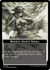 Bounty: Sleepy Sovka // Bounty Rules Double-Sided Token [Outlaws of Thunder Junction Commander Tokens] | Total Play