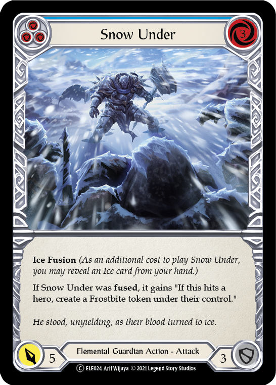 Snow Under (Blue) [U-ELE024] (Tales of Aria Unlimited)  Unlimited Normal | Total Play
