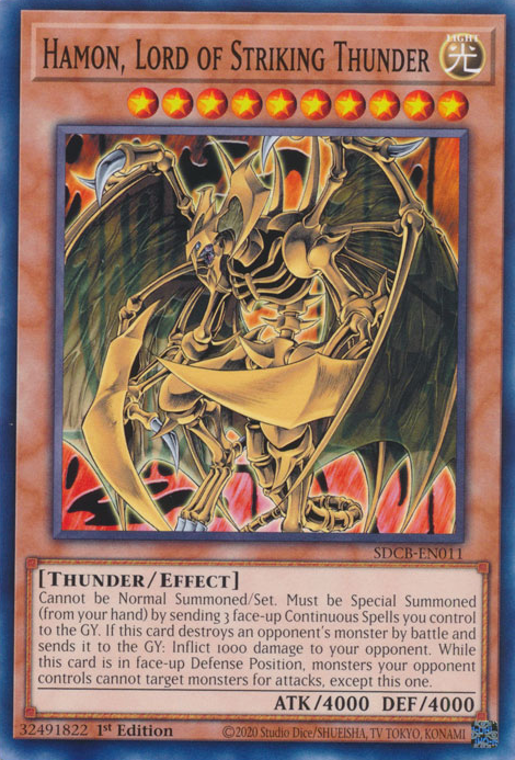 Hamon, Lord of Striking Thunder [SDCB-EN011] Common | Total Play