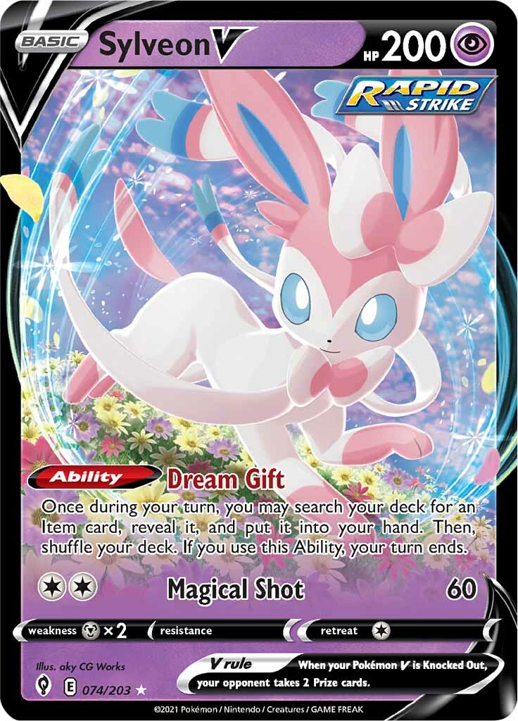 Sylveon V (074/203) [Sword & Shield: Evolving Skies] | Total Play