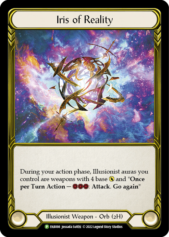 Iris of Reality (Golden) [FAB098] (Promo)  Cold Foil | Total Play