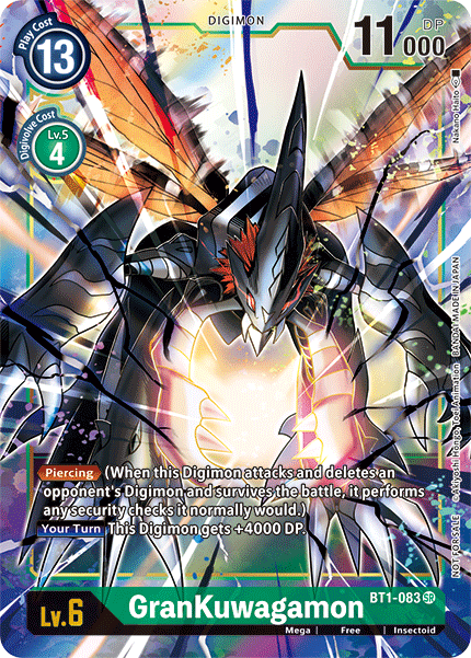 GranKuwagamon [BT1-083] (Alternate Art) [Release Special Booster Ver.1.5] | Total Play