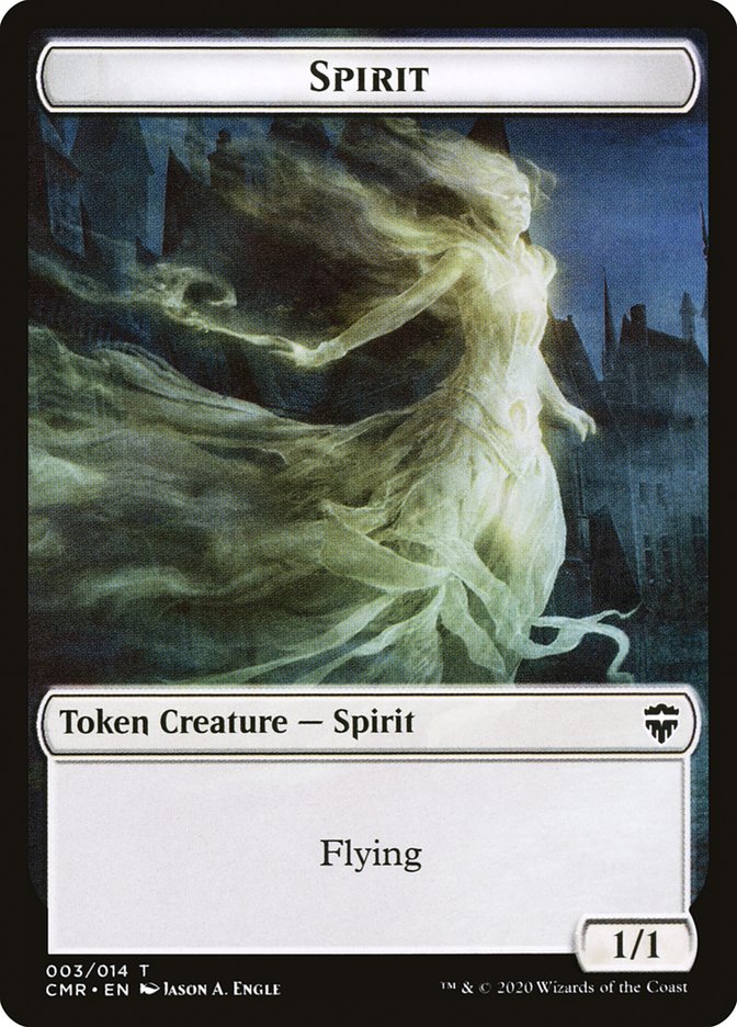 Spirit // Zombie Double-Sided Token [Commander Legends Tokens] | Total Play