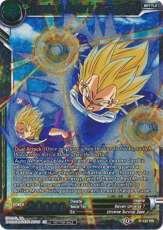 Vegeta, a Master's Temperament (Series 7 Super Dash Pack) (P-137) [Promotion Cards] | Total Play