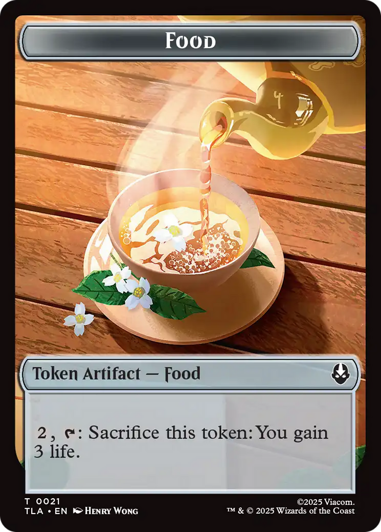 Monk // Food (0021) Double-Sided Token [Avatar: The Last Airbender Tokens] | Total Play