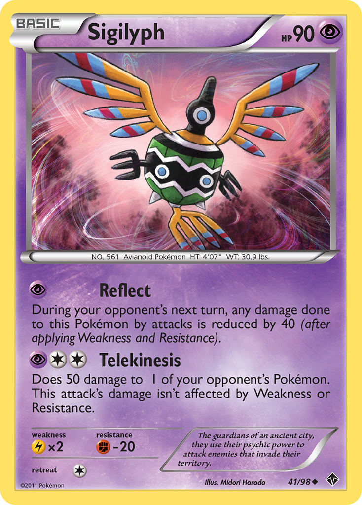 Sigilyph (41/98) [Black & White: Emerging Powers] | Total Play