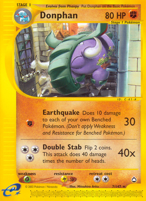 Donphan (7/147) [Aquapolis] | Total Play